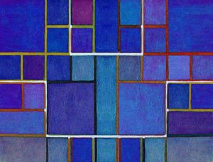 Abstract Blue Grids
