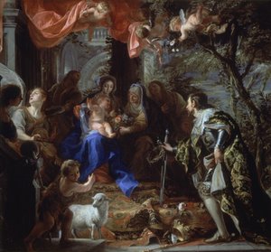 The Virgin and Child Adored by Saint Louis, King of France