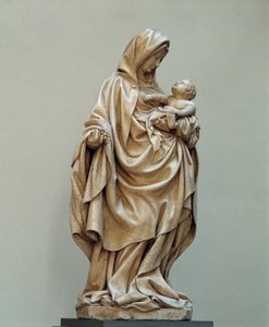 Virgin with Grape Statue attributed to Claus de Werve