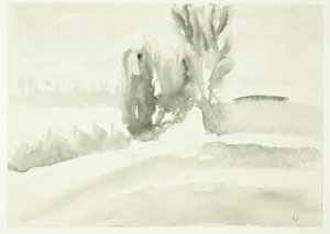 Landscape with Trees by Claus Johansen