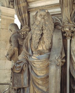 The base of the Well of Moses shows the prophets who foretold the coming of Christ