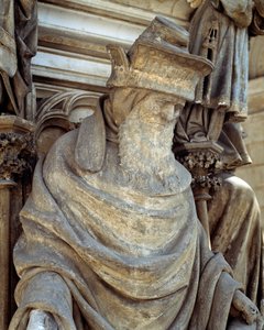 Zachariah (base of the Well of Moses) (sculpture) by Claus Sluter