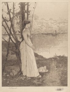 Untitled (Lady by a Riverbank)