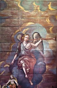 Locquirec (Finistère) / Saint-Jacques Church, Painted Vault Panelling