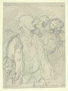 A Gentleman and Two Companions by Célestin Nanteuil