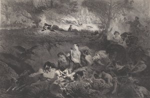 Dreams of Hunting, 1858 by Célestin Nanteuil