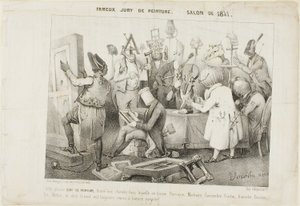 Famous Painting Jury. Salon of 1841 by Clément Pruche