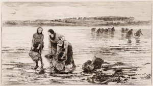 The Mussel Gatherers by Colin Hunter
