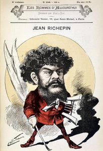 Cartoon by Jean Richepin, French writer by Coll Toc