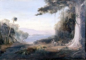 An Illiwara Lake Landscape by Conrad Martens