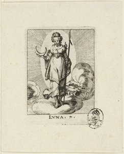 Luna, plate seven from Der VII Planeten