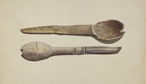 Carved Wooden Spoon by Conrado Barrio