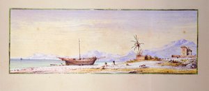 Bordighera Beach by Consalvo Carelli