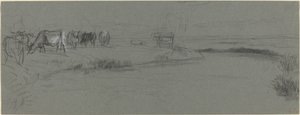 River Bank with Cattle by Constant Troyon