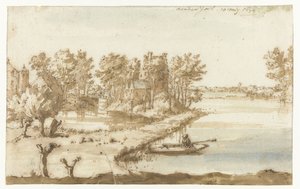 Old Poll near Wilp on the IJssel (Aen den Yssel) by Constantijn Huygens (II)