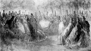 In the Park, 19th century, 1930 by Constantin Guys