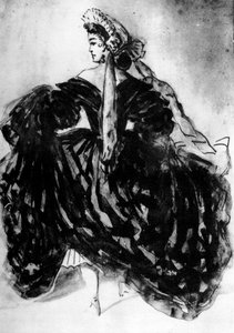 Study of a Woman by Constantin Guys