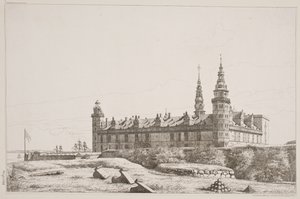 Kronborg Seen from the Northwest Side by Constantin Hansen
