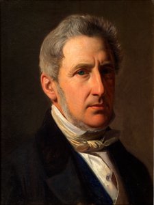 Portrait of the Squire Alfred Hage (1803-1872) by Constantin Hansen