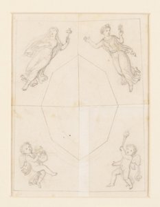 Draft for Ceiling Decoration by Constantin Hansen