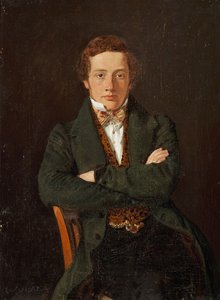 Portrait of Martin Hammerich (1811-1881), Three-Quarter Length Portrait, En Face by Constantin Hansen