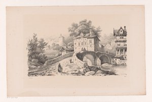 View of a Mountain Village (The Landscape)