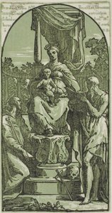 Madonna and Child Enthroned, St. Jerome and St. Francis