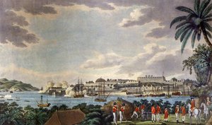 North East View of Fort Louis, Martinique, engraved by Samuel Alken, 1796