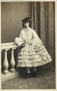 Portrait of the Princess Dagmar of Denmark by Copenhagen Photo studio E. Lange