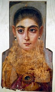 Coptic art: young woman called 