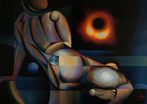 Abstract Cosmic Woman