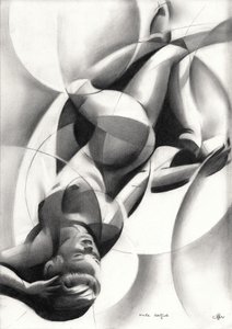 Abstract Nude Curves by Corné Akkers