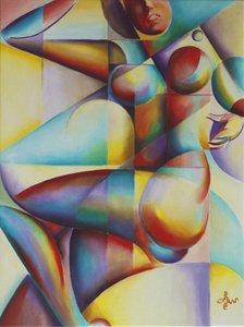 Colorful Abstract Figure by Corné Akkers