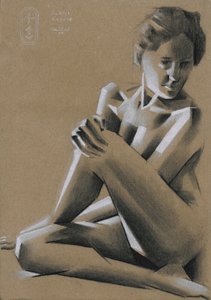 Dramatic Seated Figure