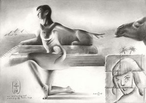 Egyptian Sphinx Dream by Corné Akkers