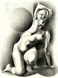 Elegant Stylized Woman by Corné Akkers