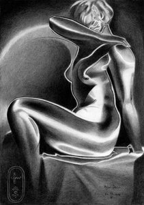 Glowing Art Deco Woman
