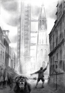 Gothic City Monster Dog by Corné Akkers