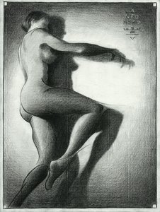Graceful Nude Embrace by Corné Akkers
