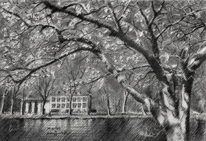 Manor House By Water by Corné Akkers