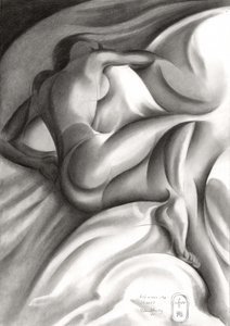Nude Serenity On Sheets