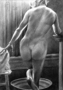 Nude Study, After Breitner - 23-12-25 by Corné Akkers