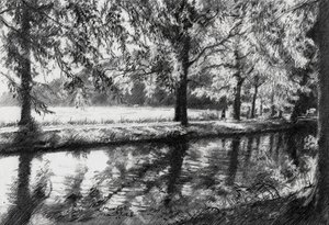 Peaceful River Reflections by Corné Akkers