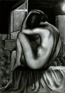 Pensive Urban Nude by Corné Akkers