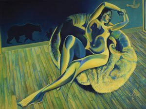 Serene Woman Wild Dreams