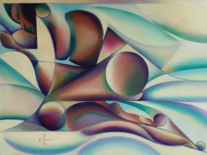 Vibrant Abstract Flow by Corné Akkers