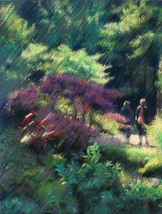Vibrant Garden Stroll by Corné Akkers