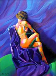 Vibrant Geometric Figure by Corné Akkers