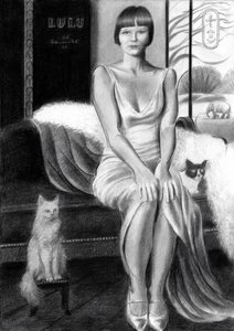 Vintage Glamour With Cats