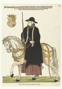 Portrait of Maria of Hungary on Horseback